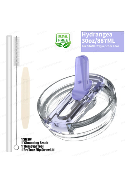 Choice Hydrangea-30oz 30oz Flip Straw Lid for Stanley Quencher H2.0 Tumbler L...