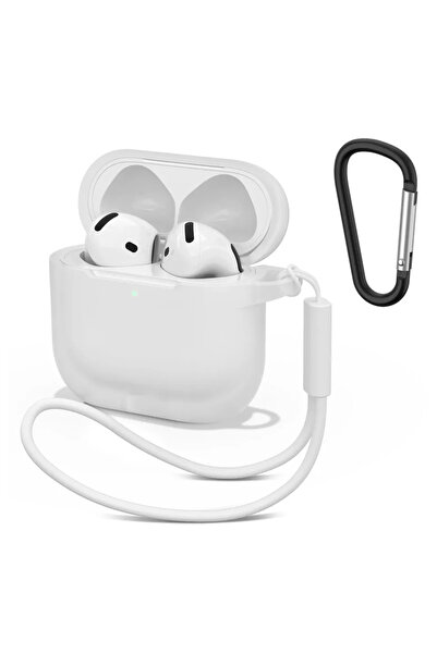 Choice جراب سيليكون ناعم شفاف لسماعات AirPods 4 اللاسلكية بتقنية بلوتوث