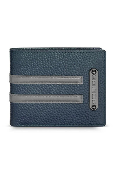 Police Horipip Wallet For Men Navy And Cool Grey