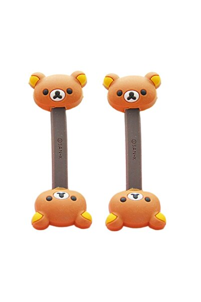 Choice منظم كابلات USB على شكل مروحية كرتونية بنية اللون، منظم أسلاك الهاتف، ...