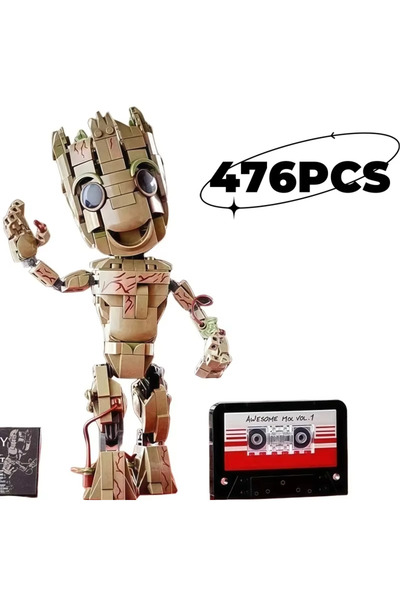 Choice مجموعة بناء "أنا غروت" بدون صندوق، ألعاب للأولاد، مكعبات بناء، شجرة، ن...