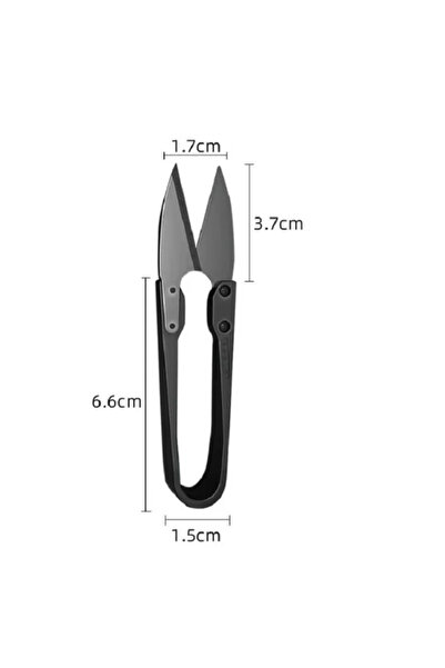 Choice black 2pcs 2pcs Stainless Steel U-shaped Elastic Scissors Black Carbon...