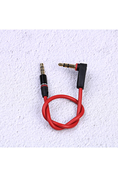 Choice one size 1× Aux Audio Cable Red 3.5mm Short 20cm Jack To Jack Aux Cabl...