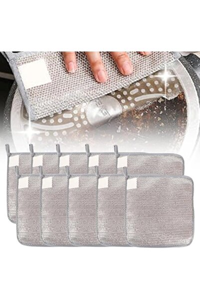 Arabest Multipurpose Wire Dishwashing Rags for Wet and Dry(10 Pcs)