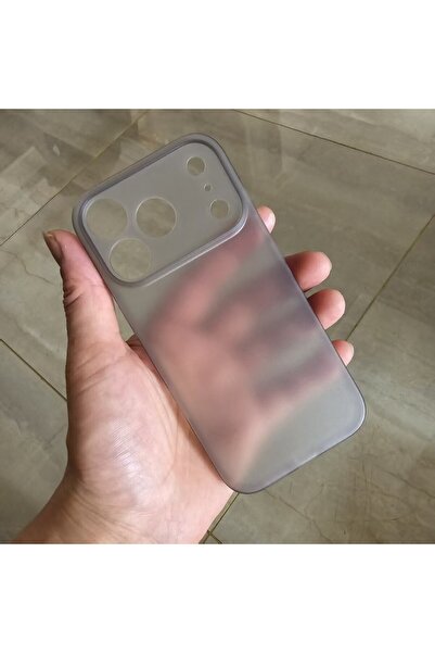 Choice جراب هاتف رمادي رفيع للغاية غير لامع من البولي بروبيلين لهاتف آيفون 17...