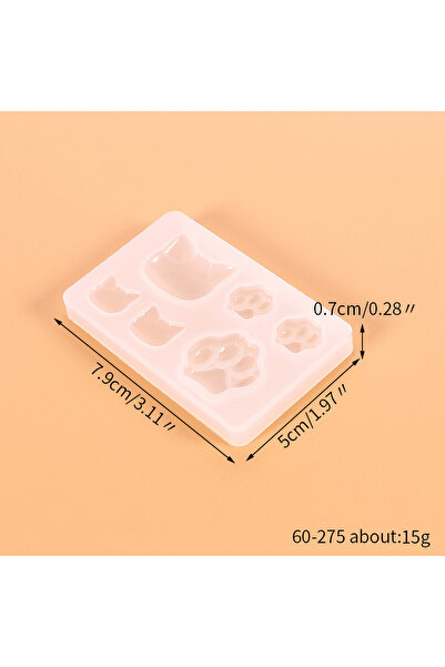 Choice 60-275 Puppy Cat Paw Silicone Mold DIY Candle Soap Aromatherapy Crafts...