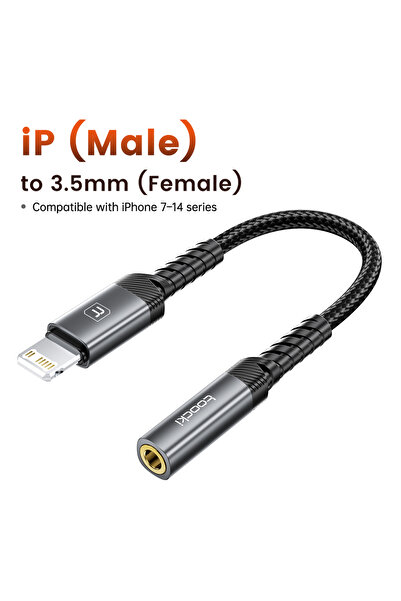 Toocki كابل دونجل صوتي عالي الدقة بطول 0.12 متر، من نوع USB-C إلى مقبس 3.5 مل...