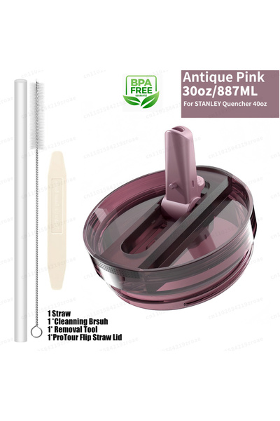 Choice8 Antique Pink-30oz 30oz Flip Straw Lid for Stanley Quencher H2.0 Tumbl...