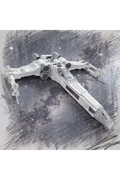 Choice بدون صندوق، طائرة مقاتلة فضائية بيضاء من طراز X-Wing، ديكور منزلي إبدا...