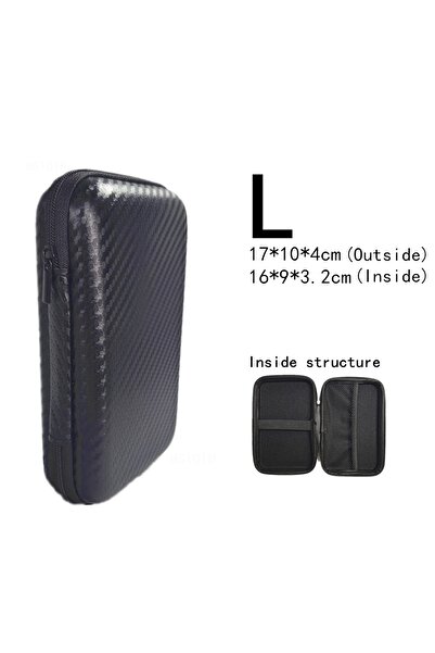 Choice حقيبة أدوات متعددة القياسات الرقمية L سوداء اللون، حقيبة سماعات رأس، ح...