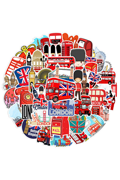 Choice ٥٠ قطعة من الملصقات الكلاسيكية البريطانية لأجهزة الكمبيوتر المحمولة وا...