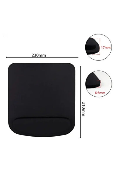 Choice black Computer game mouse pad, ergonomic mouse pad, wrist pad, solid-c...