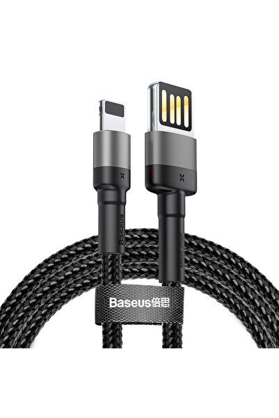 Baseus Lightning to USB-A 1m Gray Black 2.4A Cable USB For iP Charging Data C...