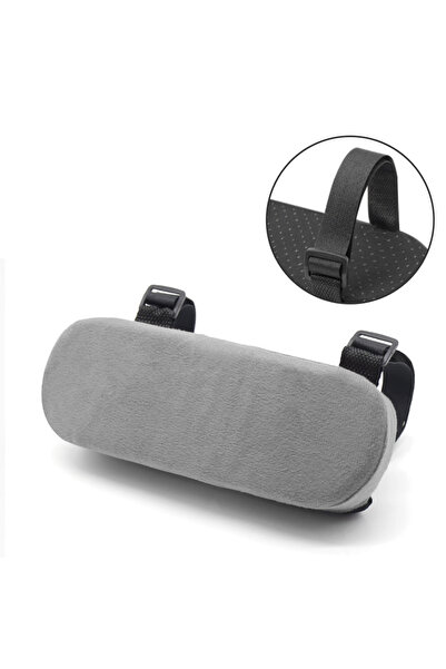 Choice 2pcs Grey Memory Foam Armrest Pads for Office Chair Elbow Support Cush...