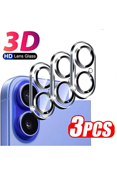 Choice واقي عدسة ثلاثي الأبعاد دائري أسود من SYQ، 3 قطع، لهواتف iPhone 13 min...