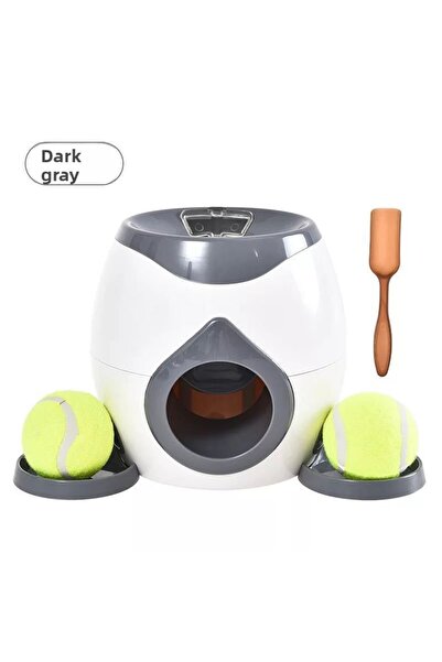 Choice قاذفة كرات أوتوماتيكية رمادية اللون للكلاب، ألعاب تدريب تفاعلية لتحفيز...