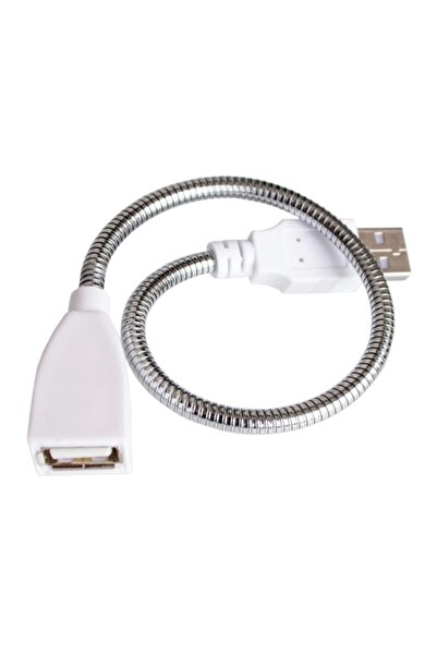 Choice مصباح مكتبي بمنفذ USB مع سلك تمديد طاقة وخرطوم معدني مرن - إضاءة مكتبي...