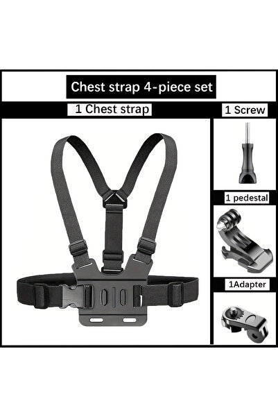 Choice حزام صدر 4 في 1 قابل للتعديل، عصابة رأس وحزام صدر، حامل تصوير للهواتف ...