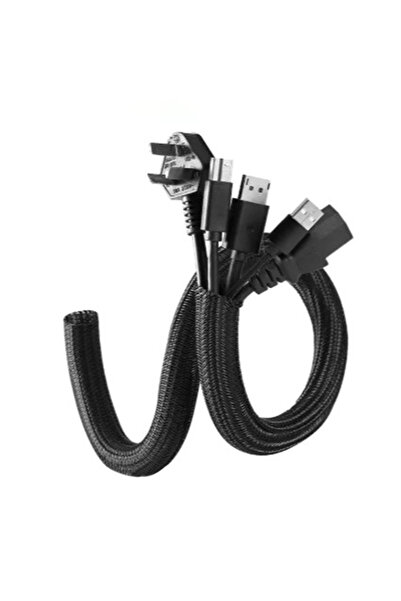 Choice 2m Black Cable Sleeve Self Closing PET Braided Expandable Auto Line Ma...