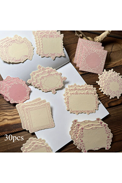 Choice 30 قطعة من أوراق الملاحظات اللاصقة الوردية ذات الطابع الكلاسيكي، مصنوع...