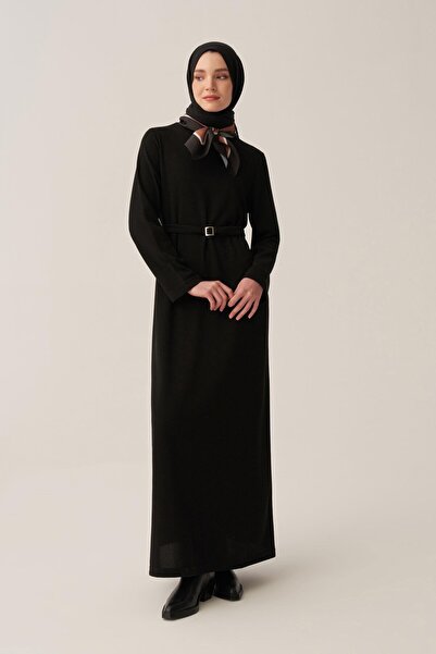 ALLDAY Black Belt Buckle Dress