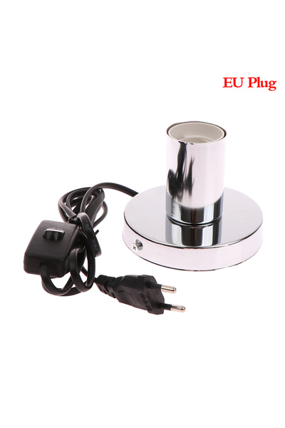 Choice4 مصباح ليلي فضي اللون بطول 1.5 متر، مزود بسلك إضاءة، ورأس مصباح E27، و...