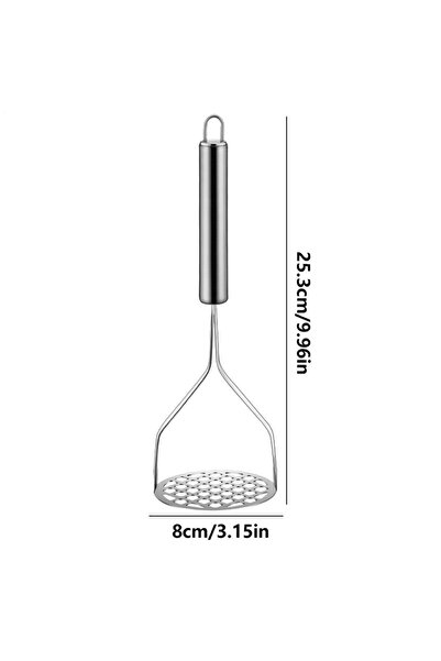 Choice كما هو موضح، مكبس بطاطس واحد من الفولاذ المقاوم للصدأ، أداة مطبخ لهرس ...