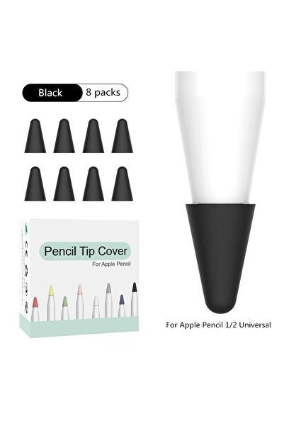 Choice Black 8pcs For Pencil Tip Soft Silicone Case Replacement Tips Case For...
