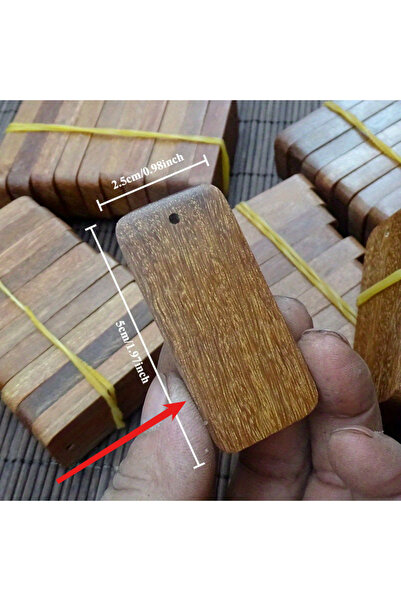 Choice 068HD31040-2pcs قلادة من خشب الصندل الأرجواني، قطعتان، مادة نقش ليزر ف...