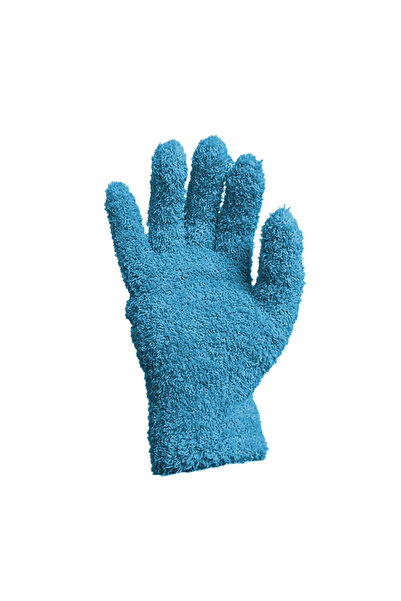 Choice B5179-1A-BU Microfiber Cleaning Glove Car Detailing Dust Removal Wash ...