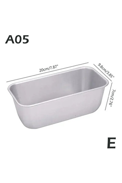 Choice A05 Rectangular Bread Mold Carbon Steel Non-Stick Cake Pan Mini Toast ...