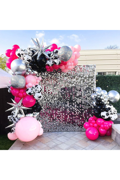 Choice طقم قوس بالونات رعاة البقر الغربي من آرتش كيد CY8007disco - وردي فاقع،...