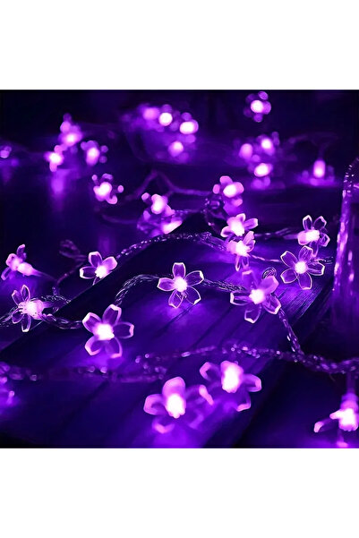 Choice 10M80LED PURPLE 1pc 10M 80LED Cherry Blossom Flower String Lights With...