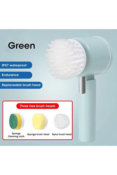 choice2 E300 Green New Electric Spin Scrubber,Bathroom Cleaning Brush Power S...