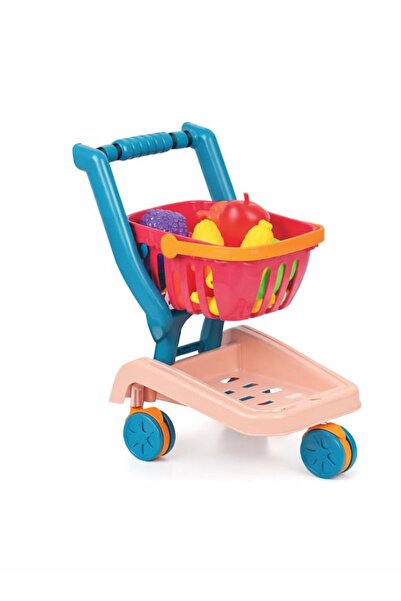 NASYONEL TOYS Oyuncak Market Arabası – Alışveriş Arabası ve Meyve Aksesuarlar...