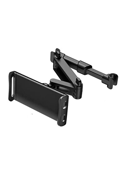 Choice حامل هاتف وجهاز لوحي للسيارة قابل للطي والتمديد، أسود اللون، يُثبت على...