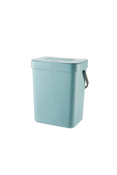 Choice سلة مهملات زرقاء سعة 3 لترات موفرة للمساحة، بإغلاق هادئ - حاوية محكمة ...