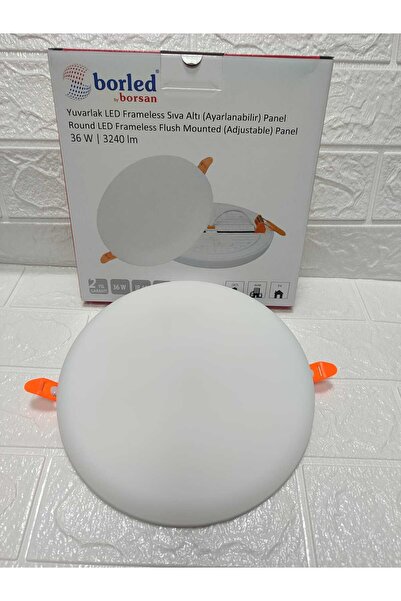 Borsan ekim aydınlatma 36 w ayarlanabilir yuvarlak sıva altı led panel BEYAZ