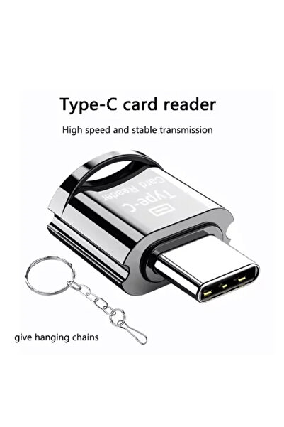 Choice قارئ بطاقات USB 3.1 من النوع C فضي اللون، محول USB-C TF Micro SD OTG، ...