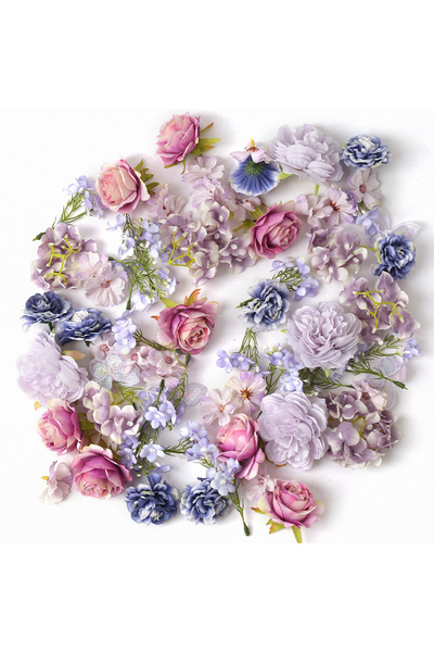 Choice 6-1 زهور ورود حريرية أوروبية اصطناعية لتزيين المنزل أو غرفة النوم أو ح...