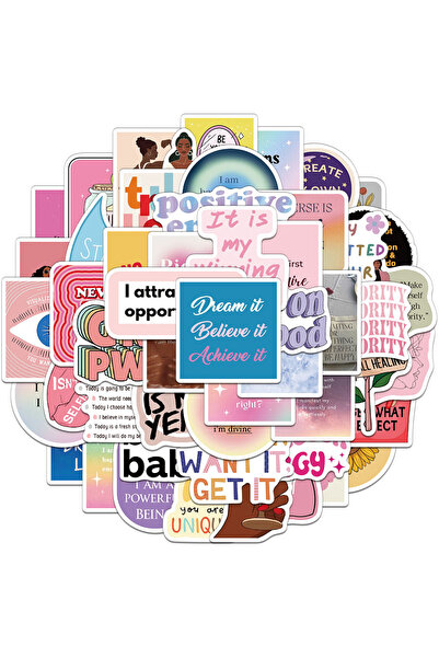 Choice ٥٢ قطعة من ملصقات لوحة الرؤية الإبداعية، ملصقات لطيفة على طراز إنستغرا...