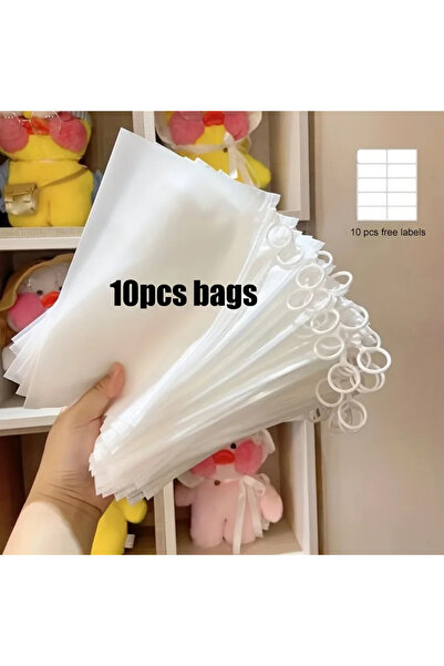 Choice 10PCS 10/20/50pcs, reusable practical storage bag, portable pull tab f...