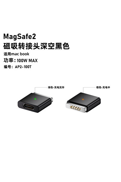 Choice5 كابل شحن ماك بوك أسود: USB-C إلى MagSafe 3/2 مغناطيسي، لأجهزة الكمبيو...