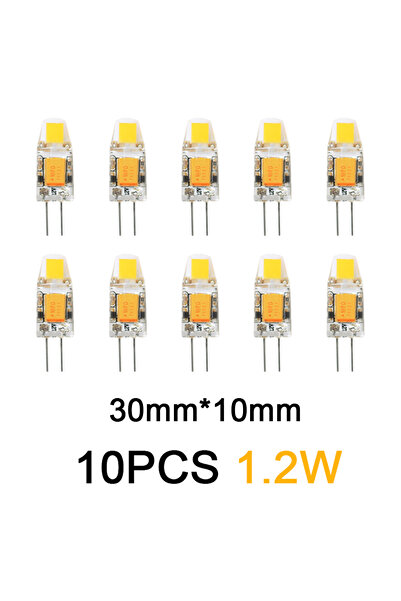 Choice 10 قطع من مصابيح LED G4 بقوة 1.2 واط ودرجة حرارة لون 4000 كلفن، تعمل ب...