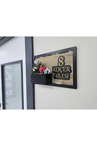 Ma'Vessa Kişiye Özel Dekoratif Kapı İsimliği - Aile Kapı İsimliği - Kapı Süsü