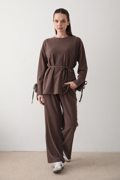 Melike Tatar Basic Set with Sleeve Detail 32-2627