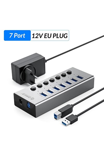 Choice Orico 7 Port EU ORICO USB 3.0 HUB 7/10 -Port Aluminum USB Splitter On/...