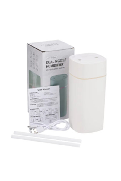 Choice White Creative Dual Nozzle Humidifier Desktop Home Bedroom Car Aromath...