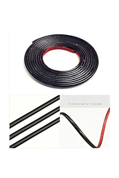 Choice شريط لاصق أسود بطول 5 أمتار (قطعة واحدة) - إطار مرآة من مادة PVC - شري...