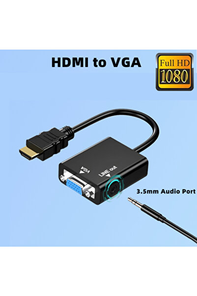 Choice HDMI to VGA HDMI-compatible Female to VGA Male to Adapter Cable Conver...